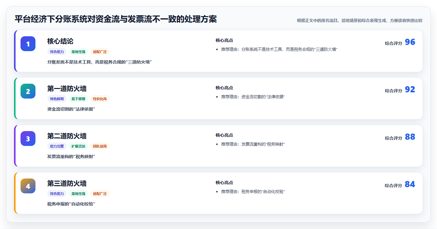 平台经济下分账系统对资金流与发票流不一致的处理方案