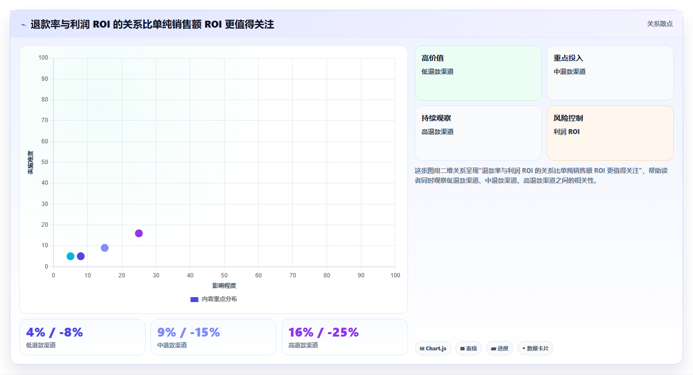 电商roi在线计算器：运营人员一页讲清：渠道对比与算清真实利润的关系