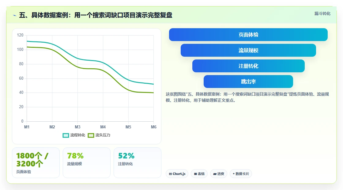 五、具体数据案例：用一个搜索词缺口项目演示完整复盘