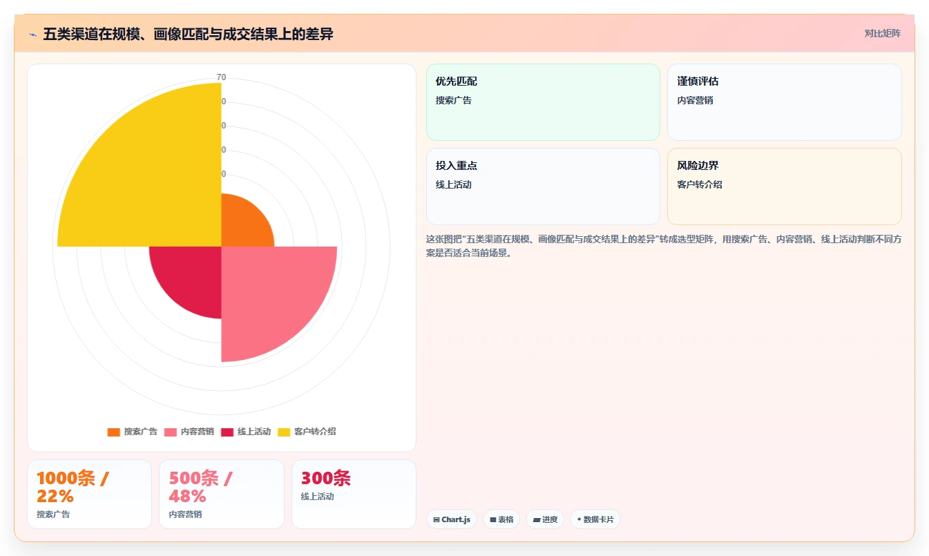 crm大数据分析：市场团队一页讲清：渠道归因与完善客户画像的关系