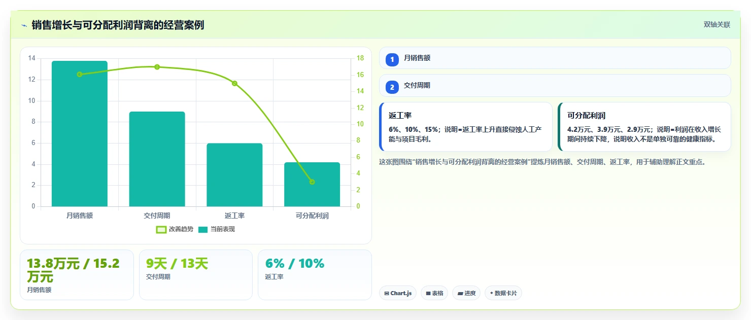 经营报表模板：个体老板进阶版方案：异常诊断的目标、动作与检查点