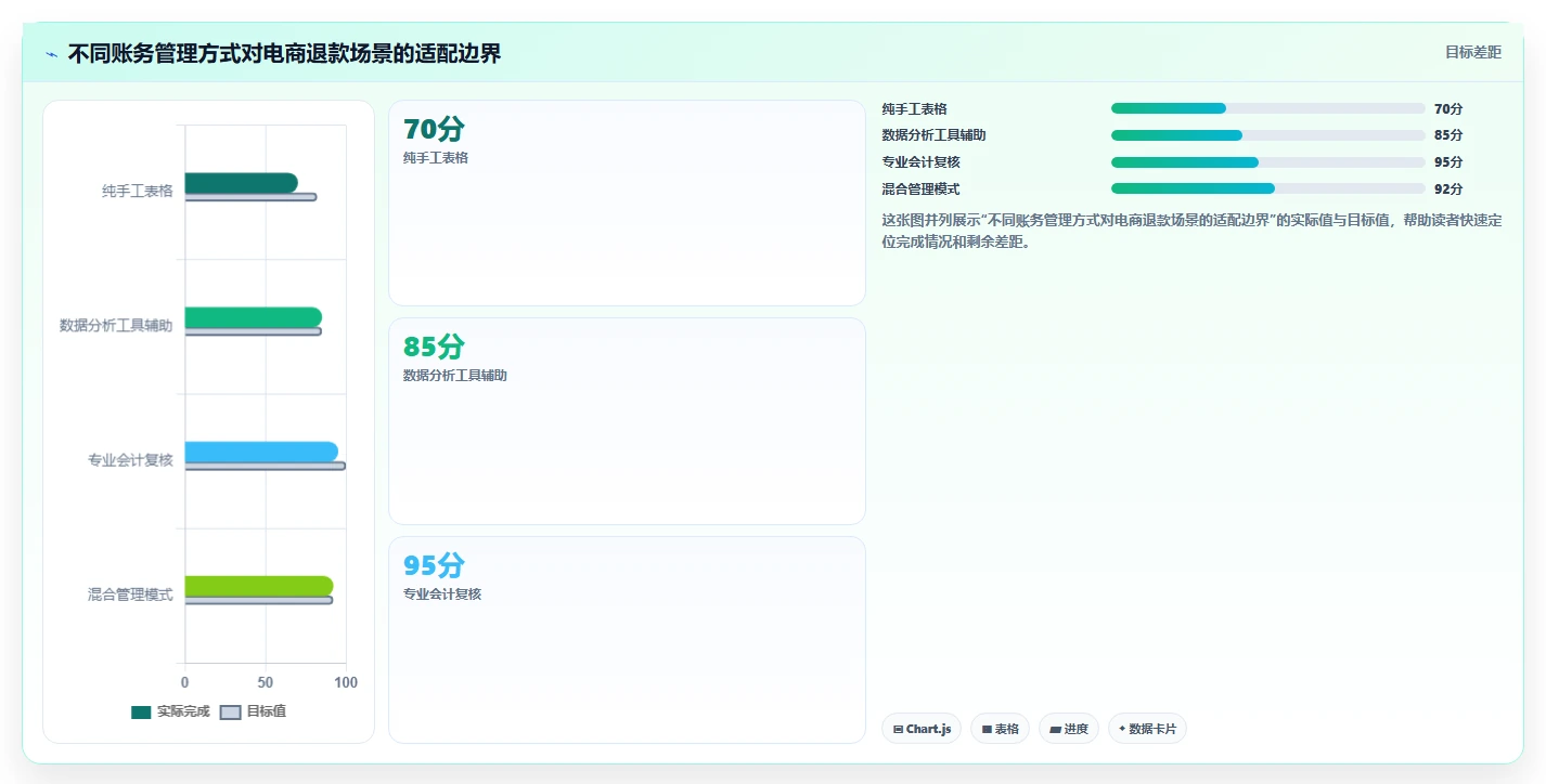 电商怎么做账和报税：电商新手一页讲清：退款处理与规范账务流程的关系