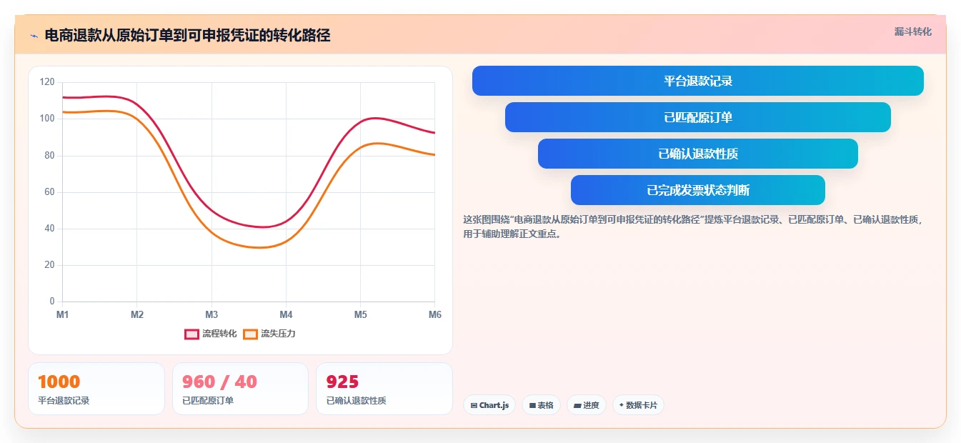 电商怎么做账和报税：财务人员从数据到行动：用财税合规实现正确处理退款