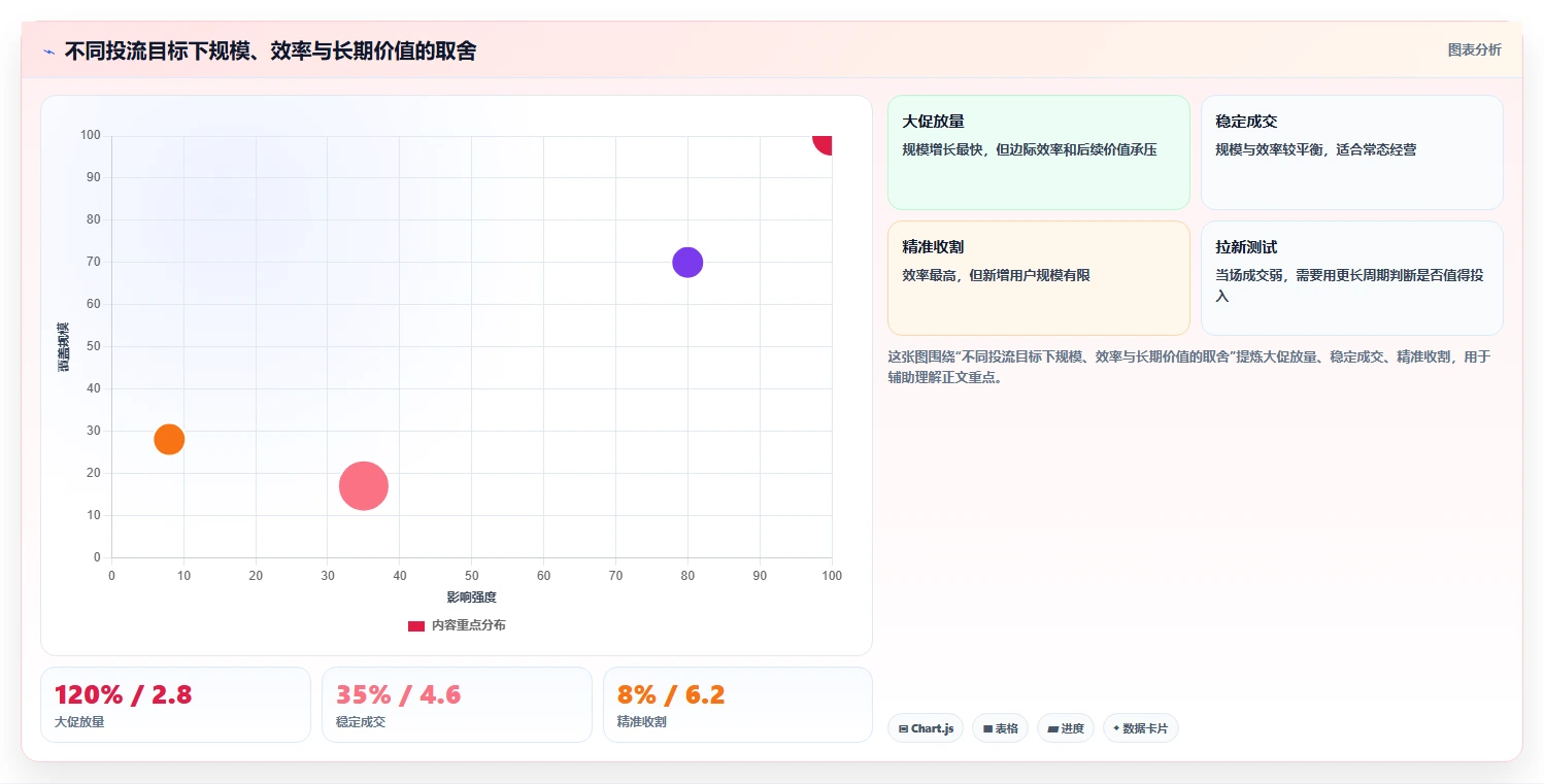 直播数据复盘：投流人员评估框架：场观趋势是否真正带来优化投流效率