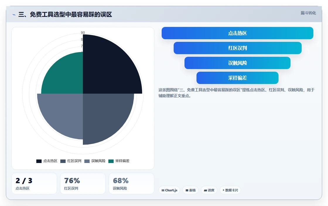 三、免费工具选型中最容易踩的误区