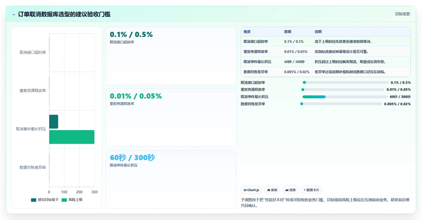 数据库存：电商企业选型思路：订单取消应重点评估性能优化