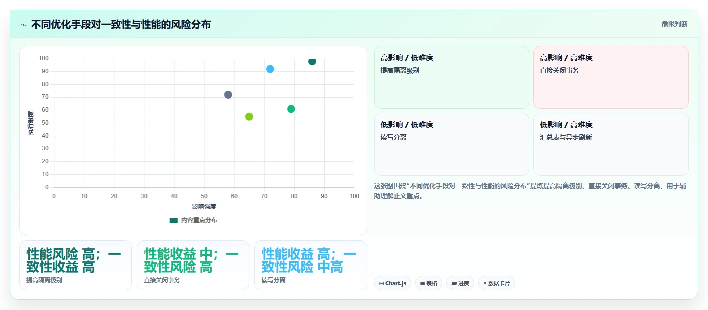 数据库存：项目经理必看清单：用事务一致性推动提升查询性能