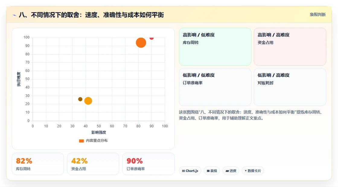 八、不同情况下的取舍:速度、准确性与成本如何平衡