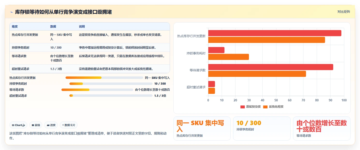 数据库存：产品技术团队自查表：库存锁定最容易出现的锁等待严重