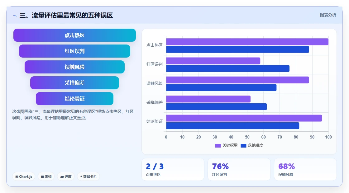 三、流量评估里最常见的五种误区