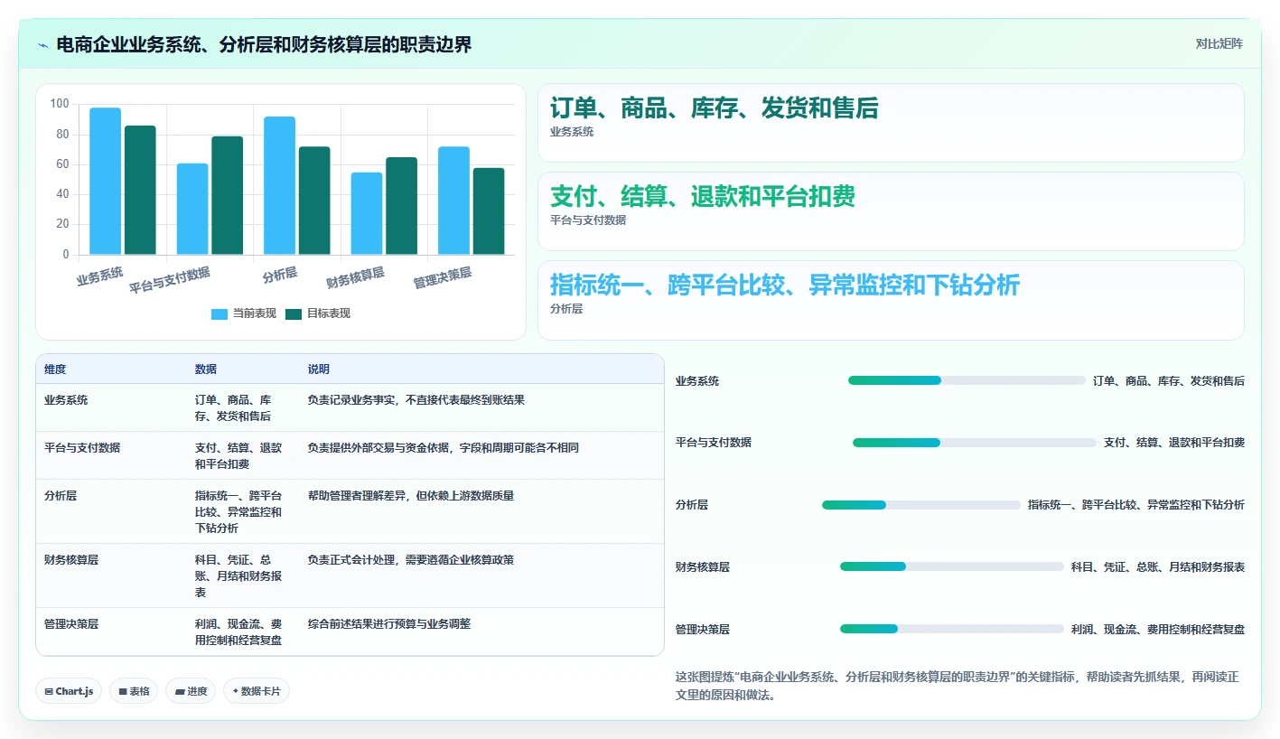 电商管理选择标准：财务对账维度如何评估进阶玩法