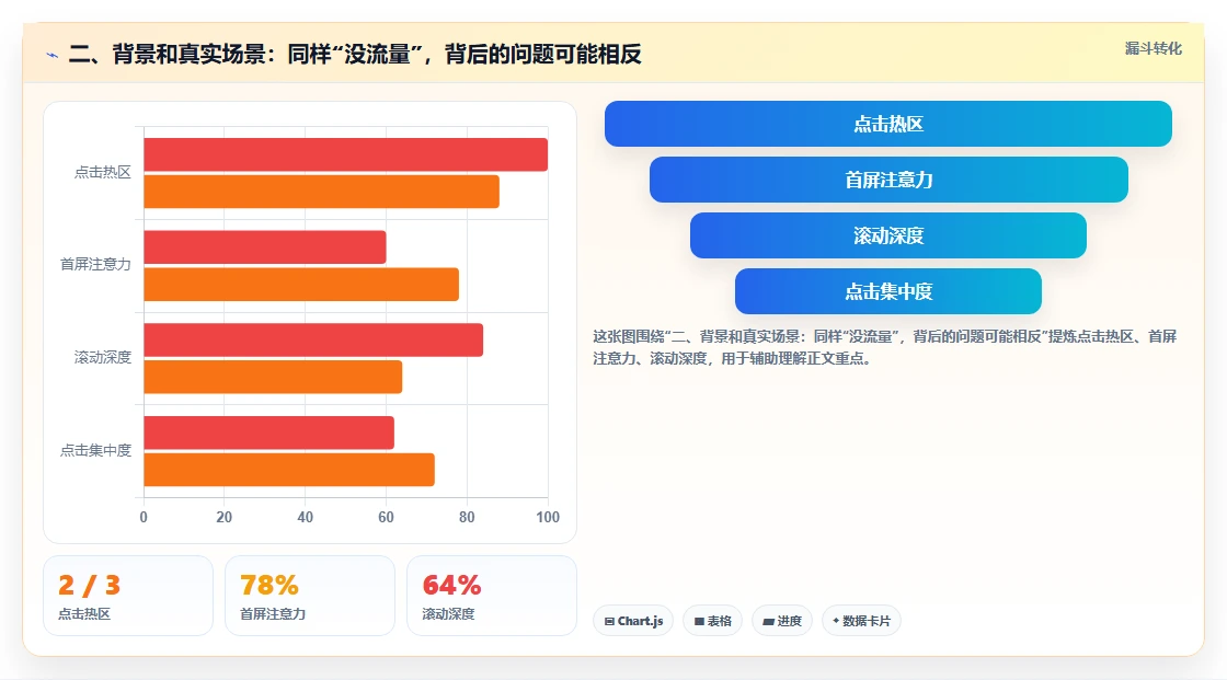 二、背景和真实场景：同样“没流量”，背后的问题可能相反