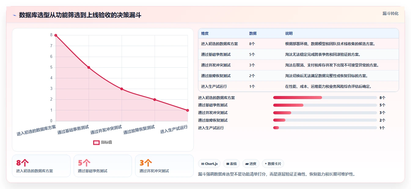 数据库存：运维团队选型思路：订单取消应重点评估事务一致性