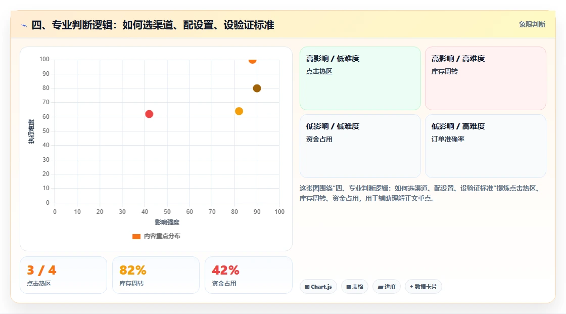 四、专业判断逻辑：如何选渠道、配设置、设验证标准