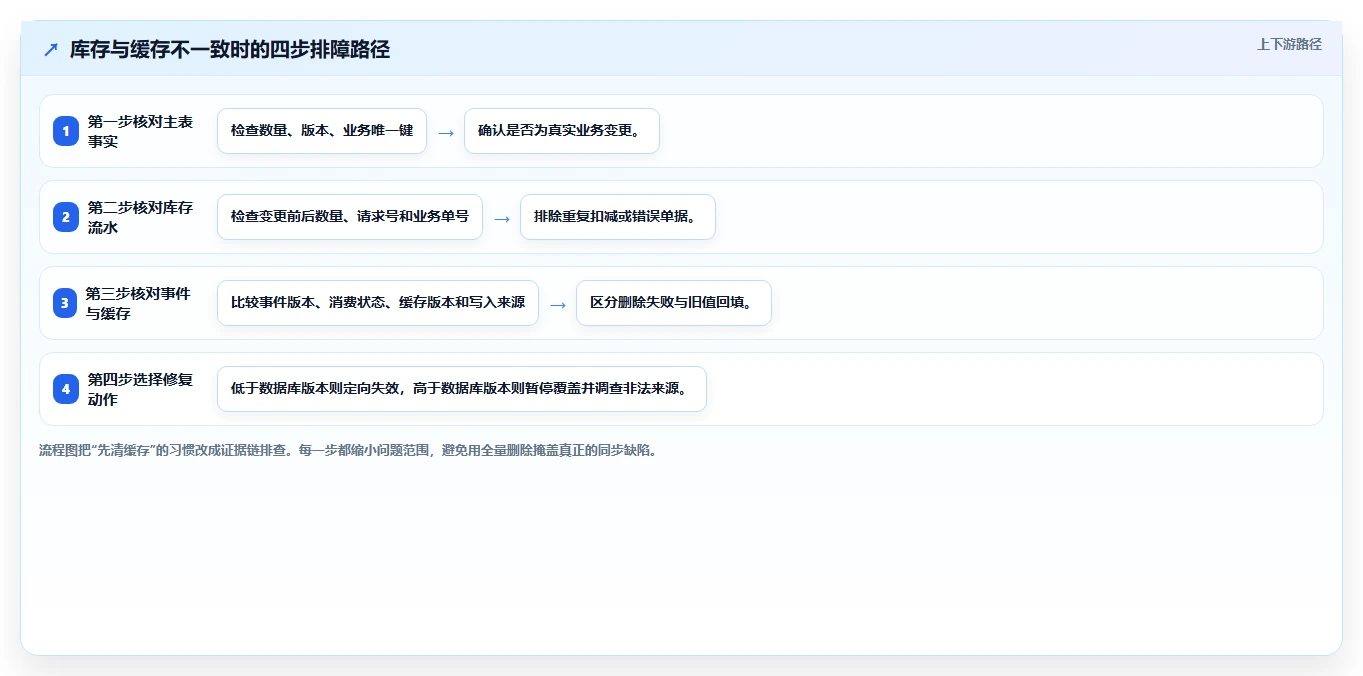 数据库存：仓储系统团队操作手册：表结构设计中的缓存同步怎么落地