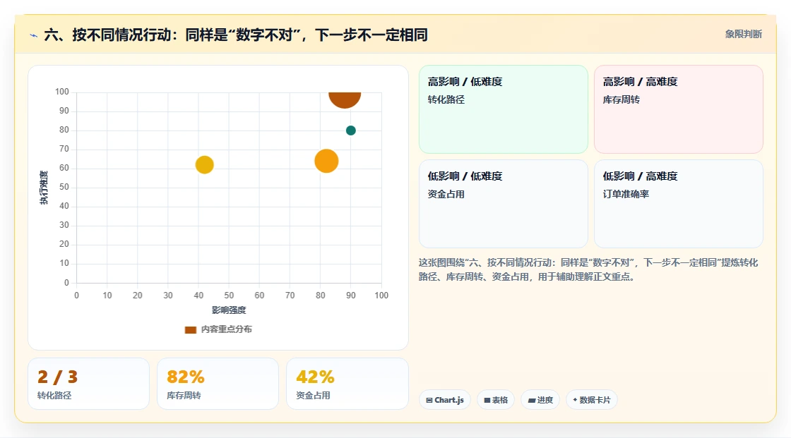 六、按不同情况行动：同样是“数字不对”，下一步不一定相同