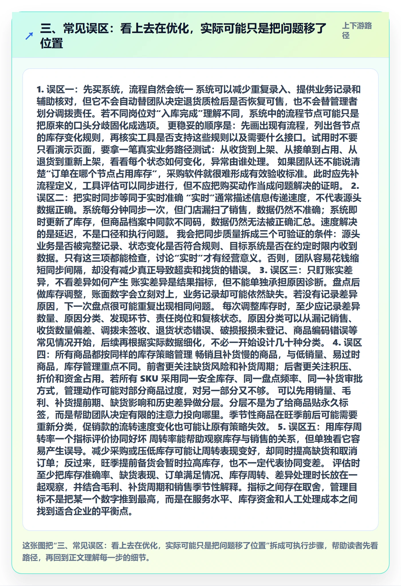 三、常见误区：看上去在优化，实际可能只是把问题移了位置