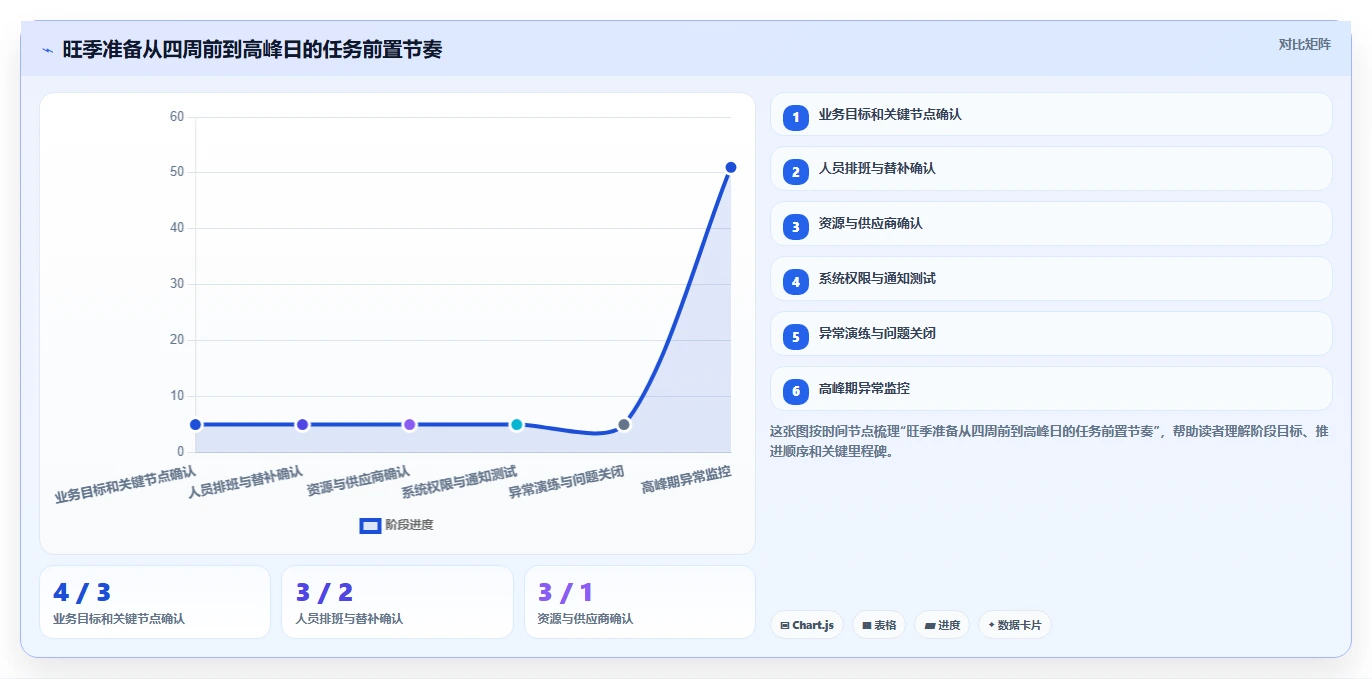 运营管理平台优化清单：任务协同与旺季准备的关键动作