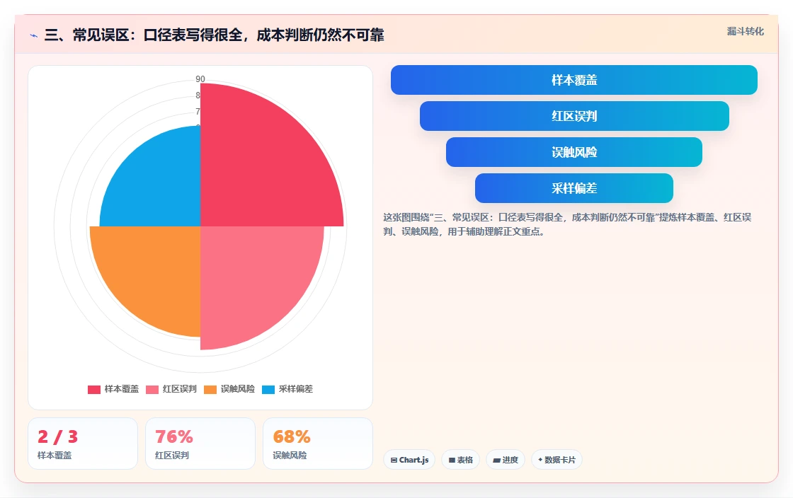 三、常见误区：口径表写得很全，成本判断仍然不可靠