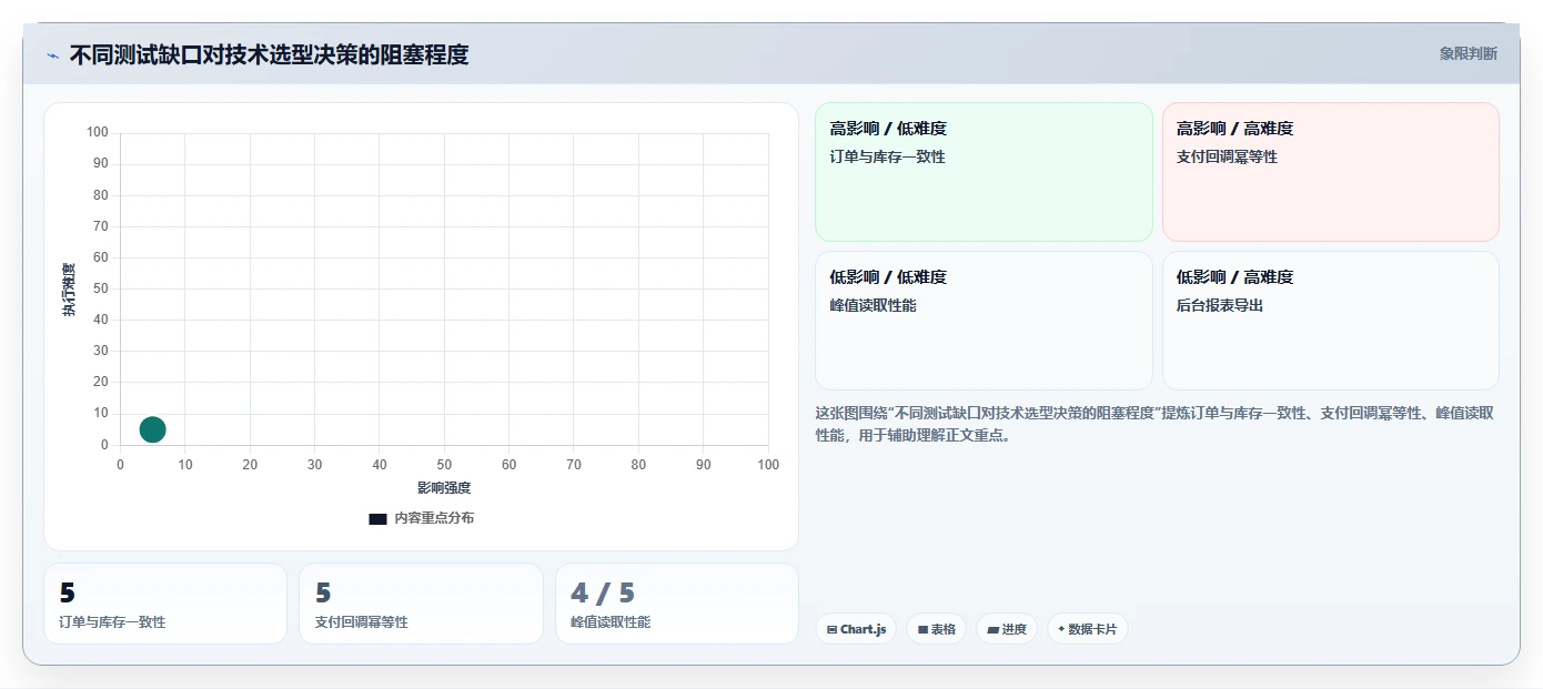 电商系统开发：项目经理问题诊断：技术选型卡在测试不充分怎么办