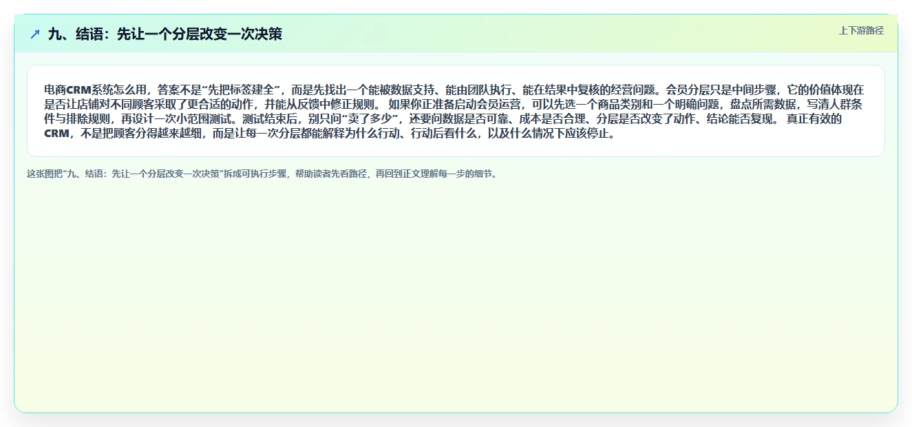 九、结语：先让一个分层改变一次决策
