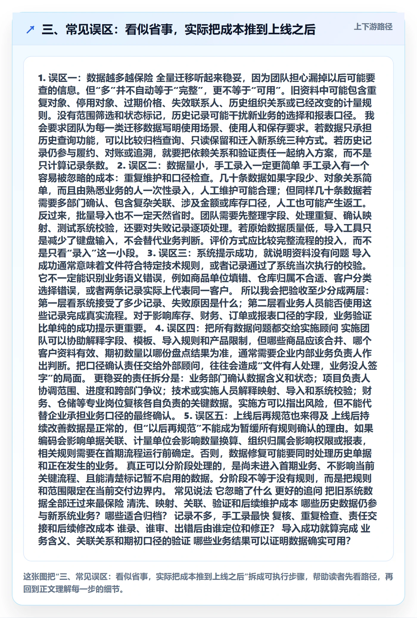 三、常见误区：看似省事，实际把成本推到上线之后