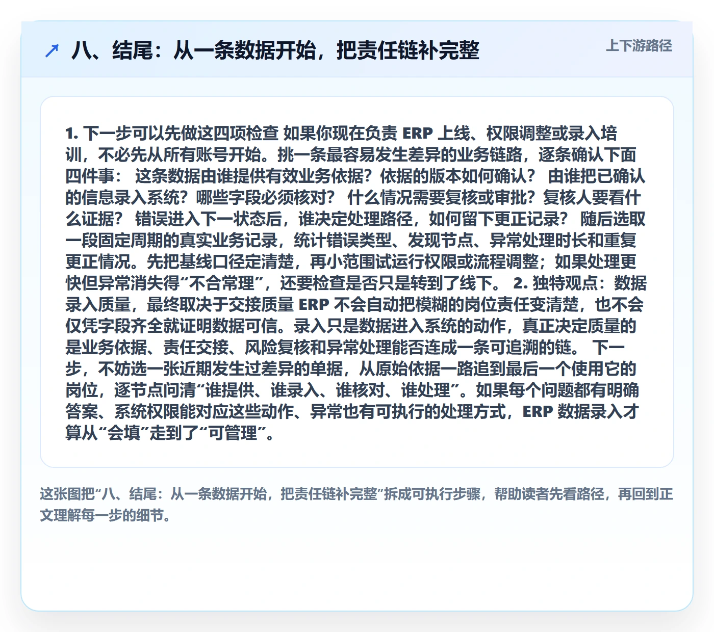 八、结尾：从一条数据开始，把责任链补完整