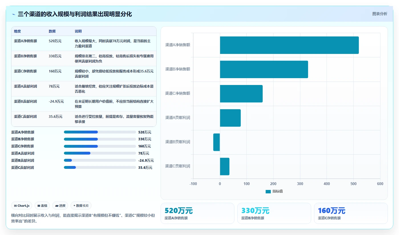 电商利润计算：经营负责人团队协同指南：增长规划如何提升比较渠道价值