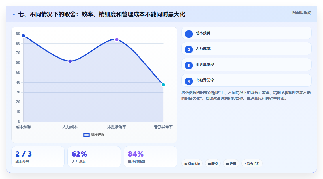 七、不同情况下的取舍：效率、精细度和管理成本不能同时最大化