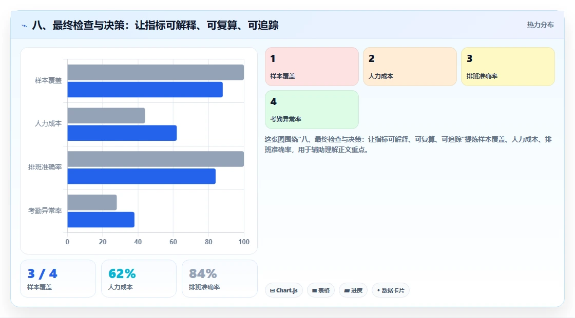 八、最终检查与决策：让指标可解释、可复算、可追踪