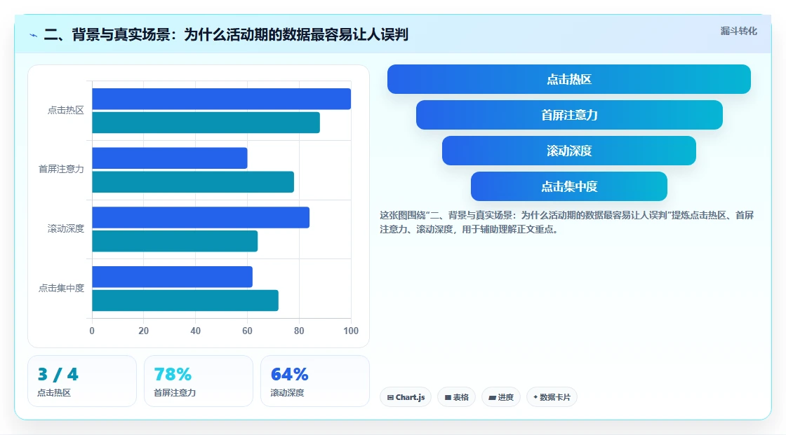 二、背景与真实场景：为什么活动期的数据最容易让人误判