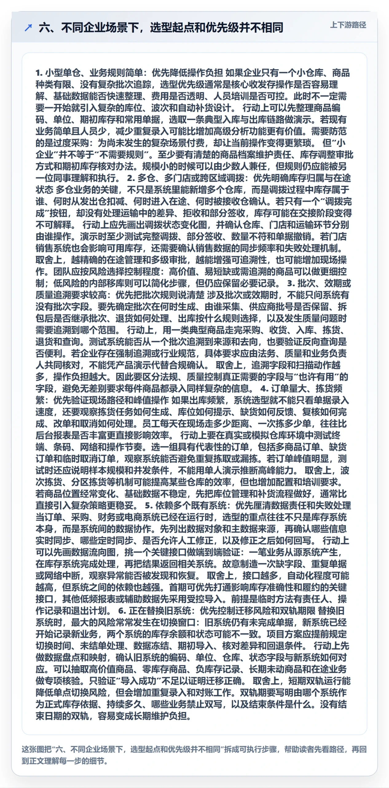 六、不同企业场景下，选型起点和优先级并不相同