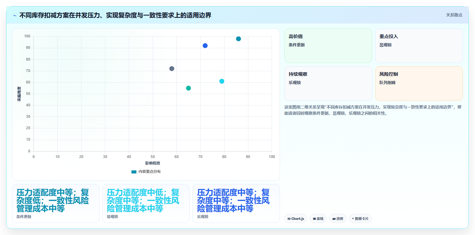 数据库存：电商企业老板版方案：并发扣减的目标、动作与检查点