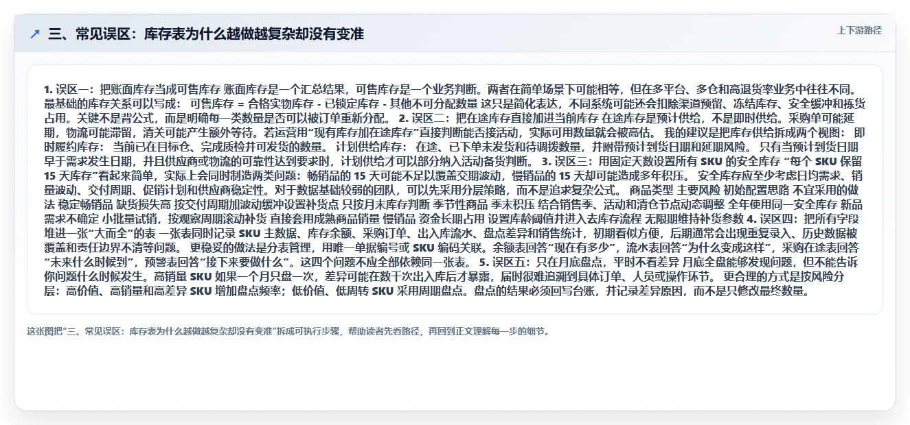 三、常见误区：库存表为什么越做越复杂却没有变准