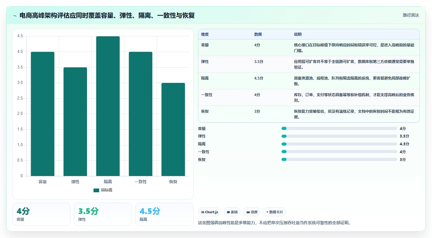 电商系统开发：项目经理评估框架：系统架构是否真正带来保障高峰性能