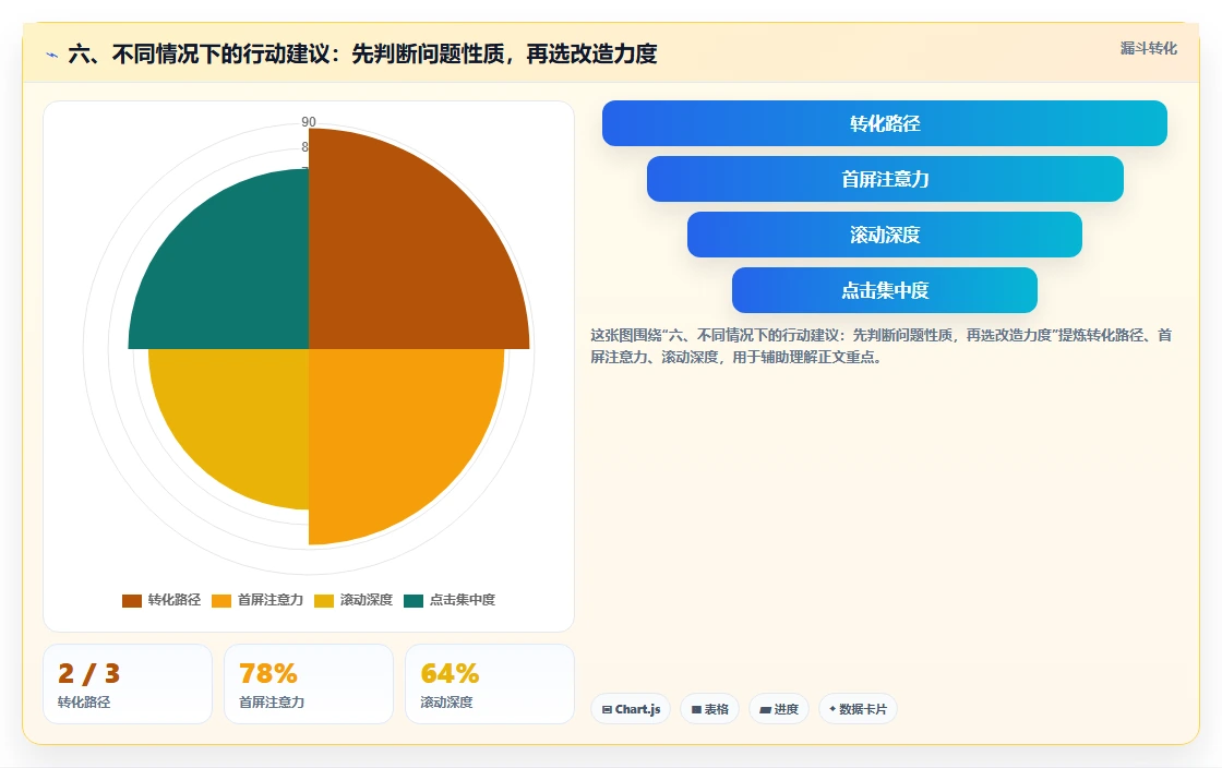 六、不同情况下的行动建议：先判断问题性质，再选改造力度