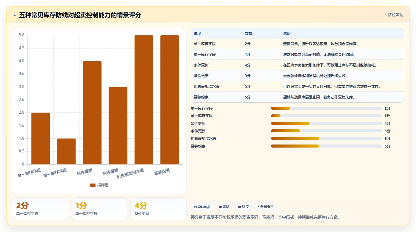 数据库存：电商企业数据视角：用表结构设计验证降低超卖风险