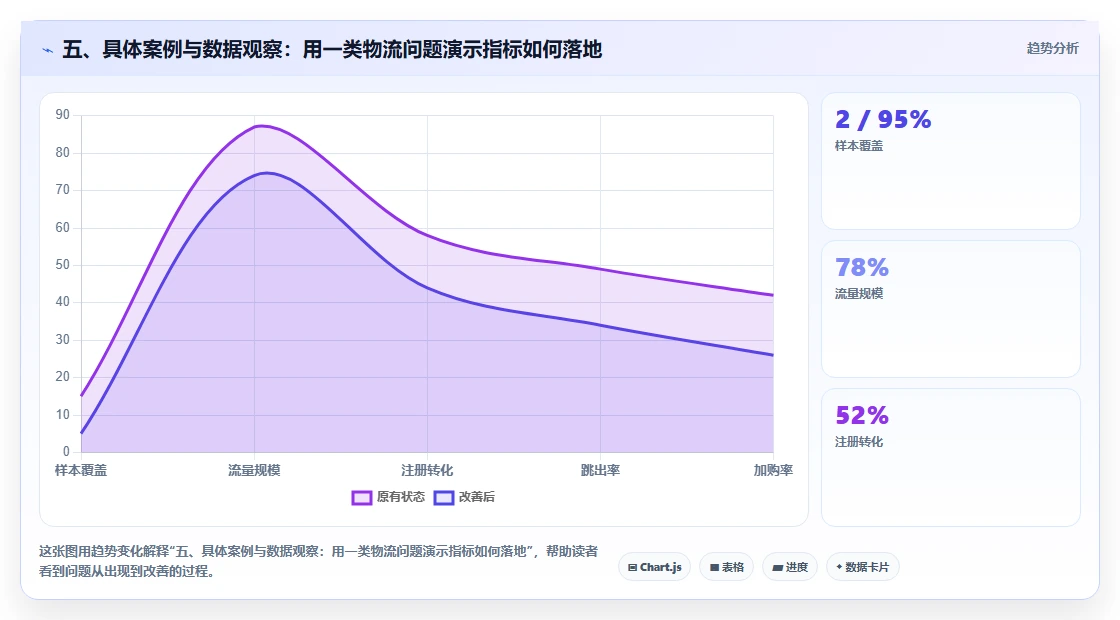 五、具体案例与数据观察：用一类物流问题演示指标如何落地