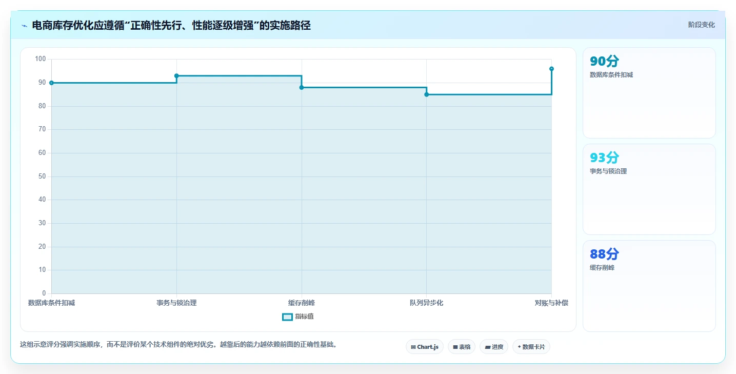 数据库存：电商企业最佳实践：性能优化怎样稳步实现降低超卖风险