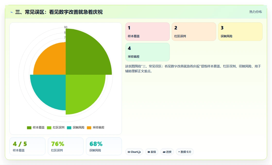 三、常见误区：看见数字改善就急着庆祝