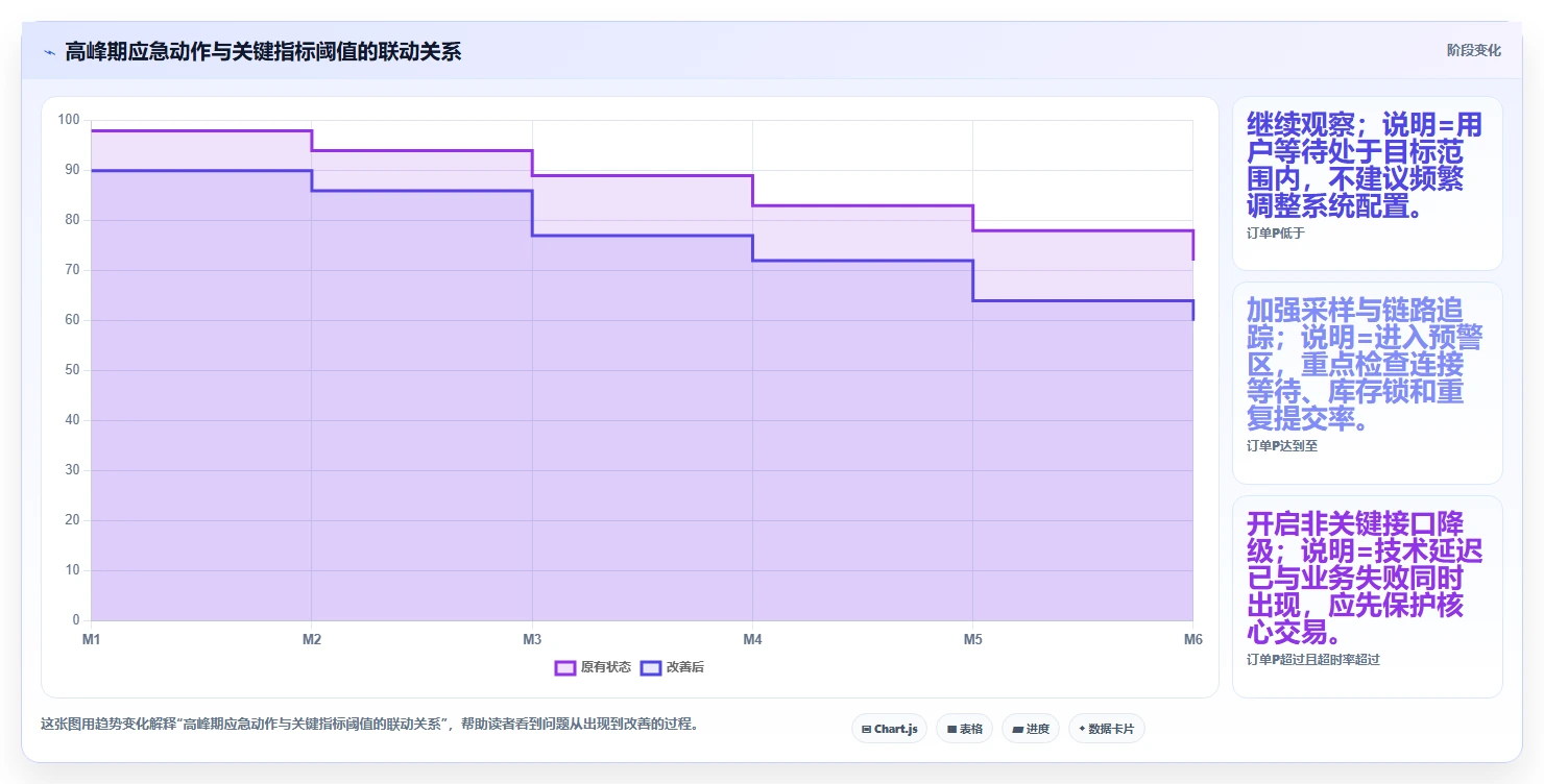 电商系统开发：项目经理核心指标：判断持续迭代是否正在缓解高峰期卡顿