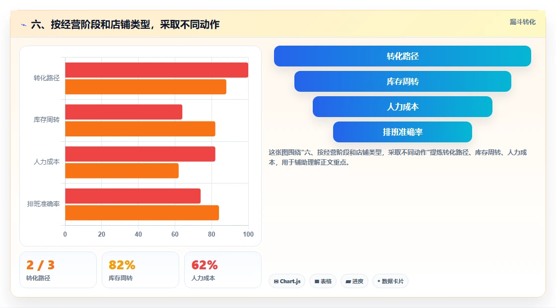 六、按经营阶段和店铺类型，采取不同动作