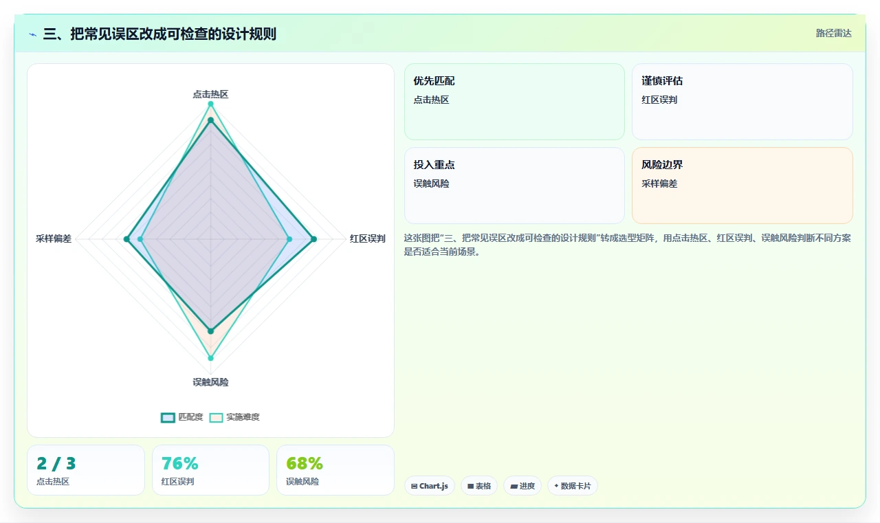 三、把常见误区改成可检查的设计规则