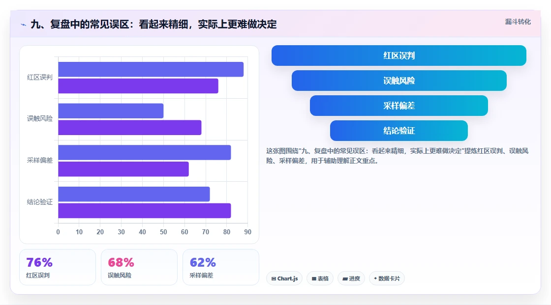 九、复盘中的常见误区：看起来精细，实际上更难做决定