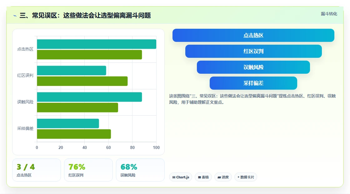 三、常见误区：这些做法会让选型偏离漏斗问题