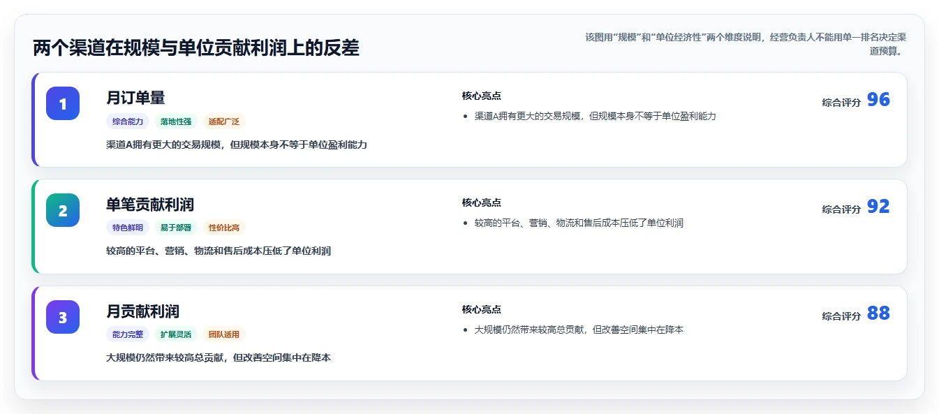 电商利润计算：经营负责人必看清单：用物流成本推动比较渠道价值