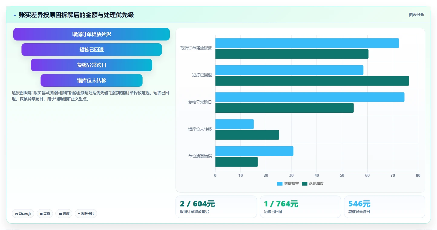 电商仓储管理：财务人员精细化指南：从波次拣选发现账实不符根因