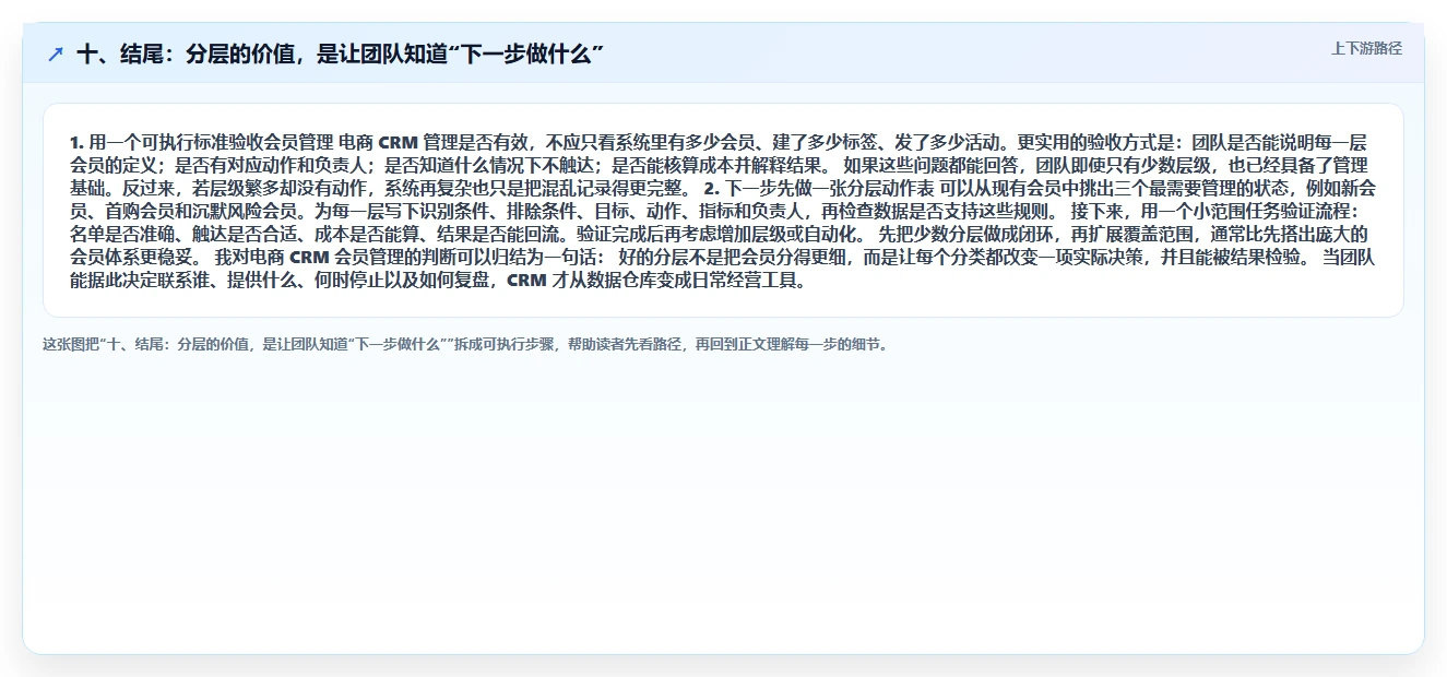 十、结尾：分层的价值，是让团队知道“下一步做什么”