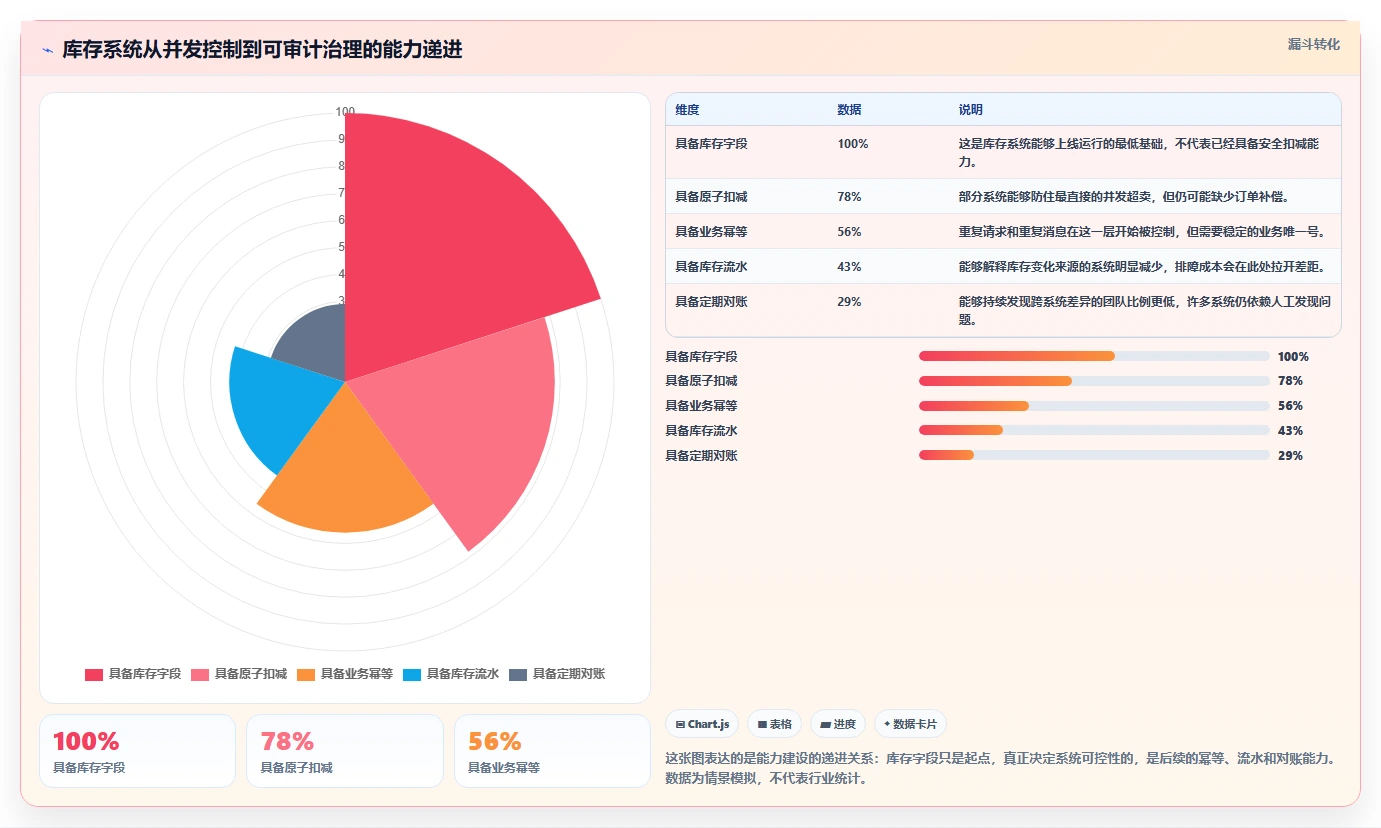 数据库存：产品技术团队常见问题汇总：并发扣减与账实不一致一次讲清