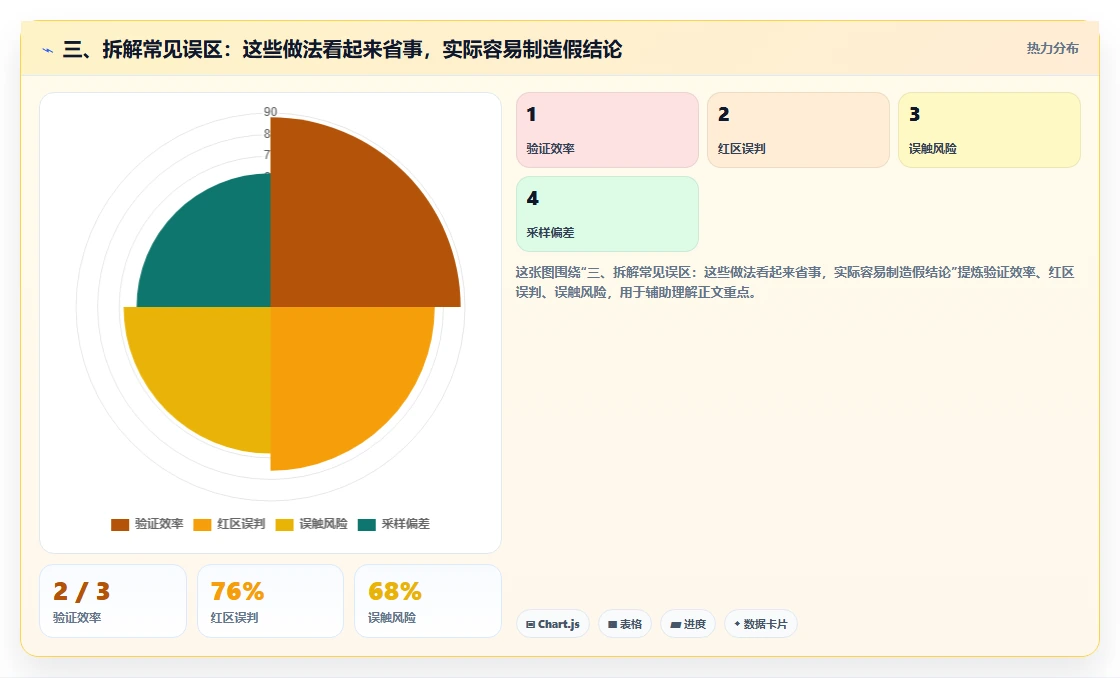 三、拆解常见误区：这些做法看起来省事，实际容易制造假结论